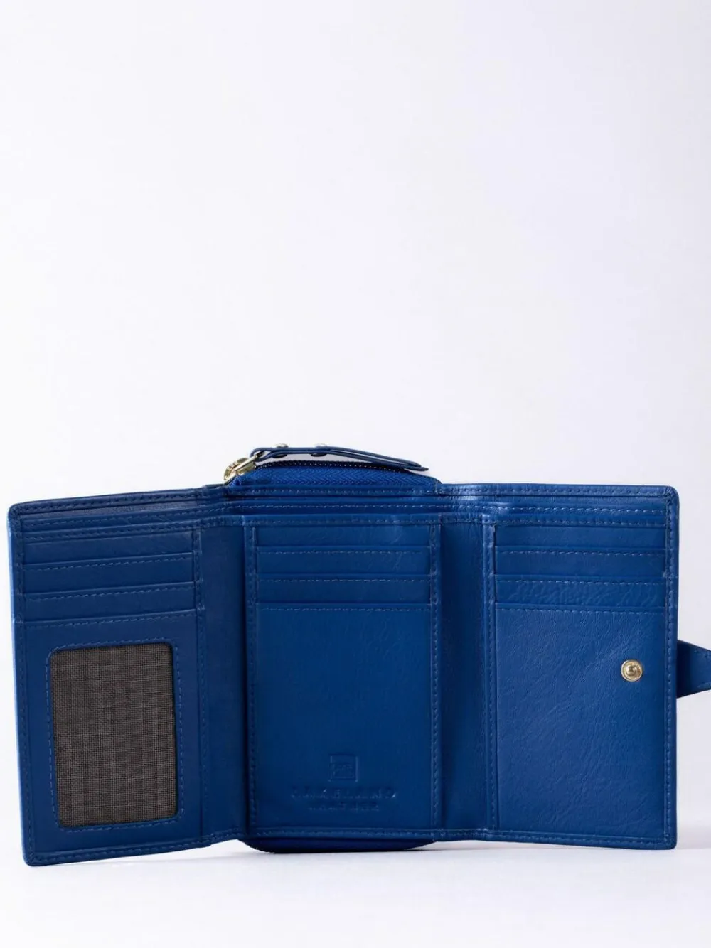 Discount Lakeland Leather Blue Light Medium Icon Stud Tab Purse