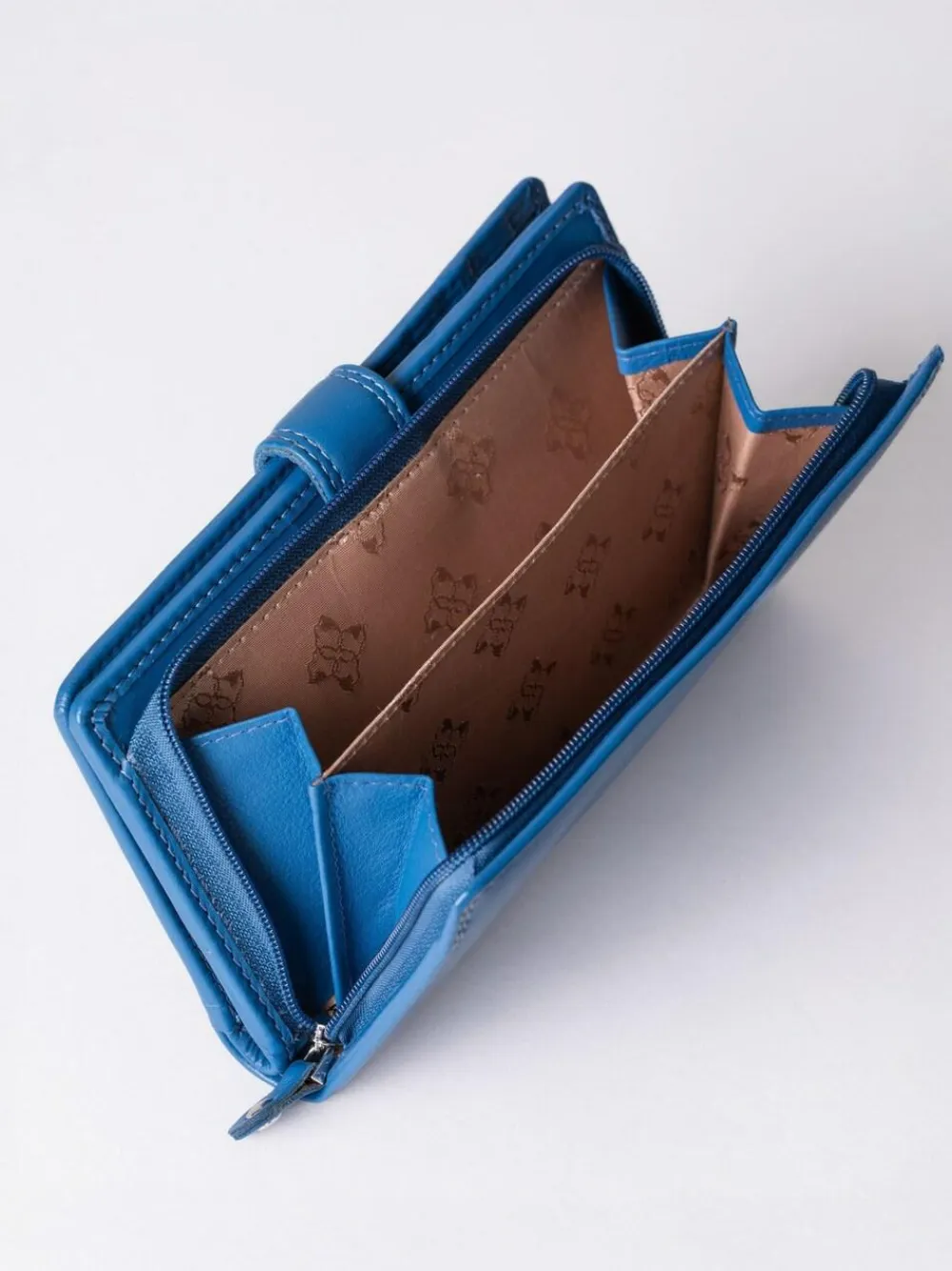 Lakeland Leather Blue Medium Tab Purse^Women Purses