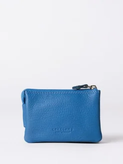 Lakeland Leather Blue Multi Pocket Coin Purse^Women Purses