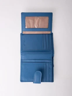 Lakeland Leather Blue Small Tab Purse^Women Purses