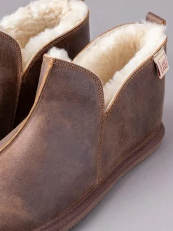 Online Lakeland Leather Mens Slipper Boots Brown