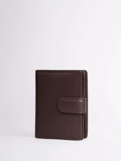 Hot Lakeland Leather Brown Small Tab Purse