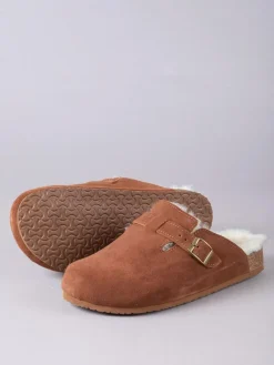 Lakeland Leather Brown Unisex Sheepskin Clog Slippers^ Slippers|Slippers