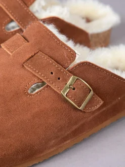 Lakeland Leather Brown Unisex Sheepskin Clog Slippers^ Slippers|Slippers