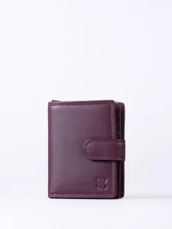 Lakeland Leather Burgundy Red Small Tab Purse^Women Purses