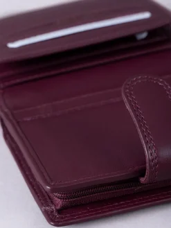 Lakeland Leather Burgundy Red Small Tab Purse^Women Purses