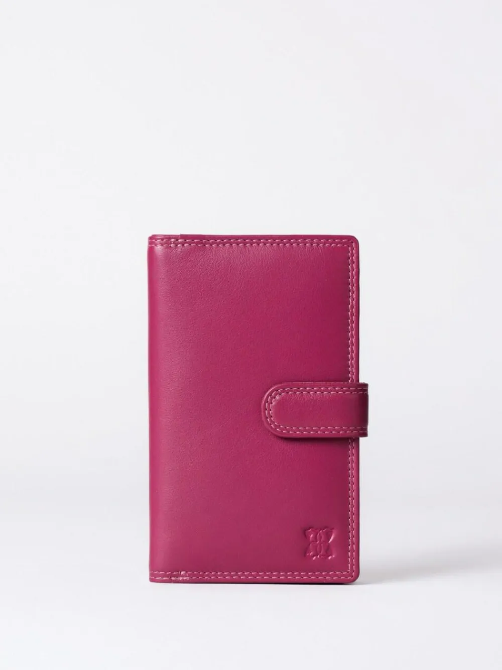 Sale Lakeland Leather Cranberry Medium Tab Purse