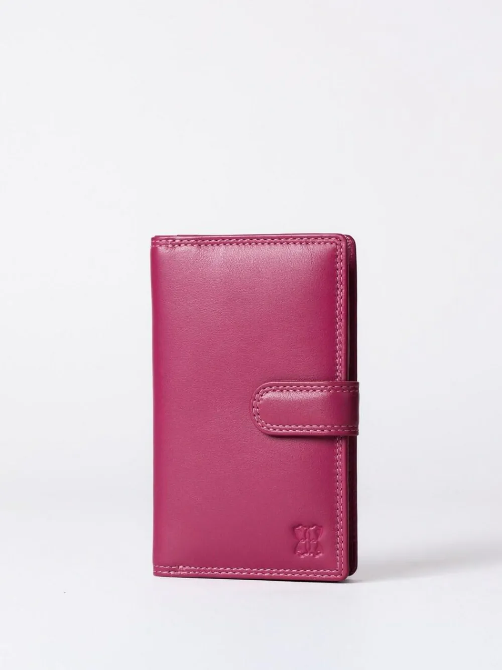 Sale Lakeland Leather Cranberry Medium Tab Purse