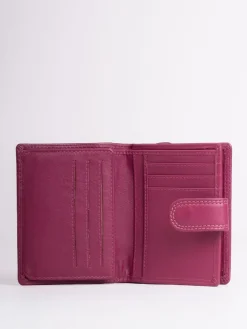 Lakeland Leather Cranberry Small Tab Purse^Women Purses