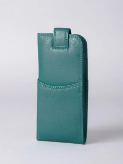 Outlet Lakeland Leather Green Glasses Case