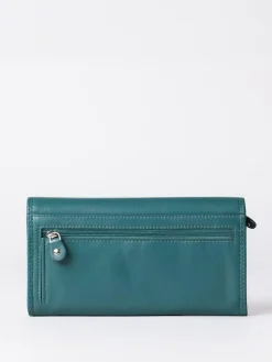 Lakeland Leather Green Haze Large Flapover Purse^Women Purses