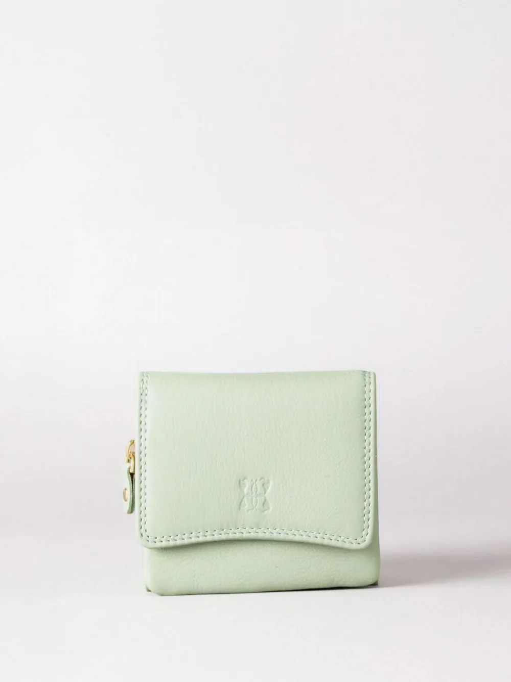 Hot Lakeland Leather Green Small Leather Flapover Purse