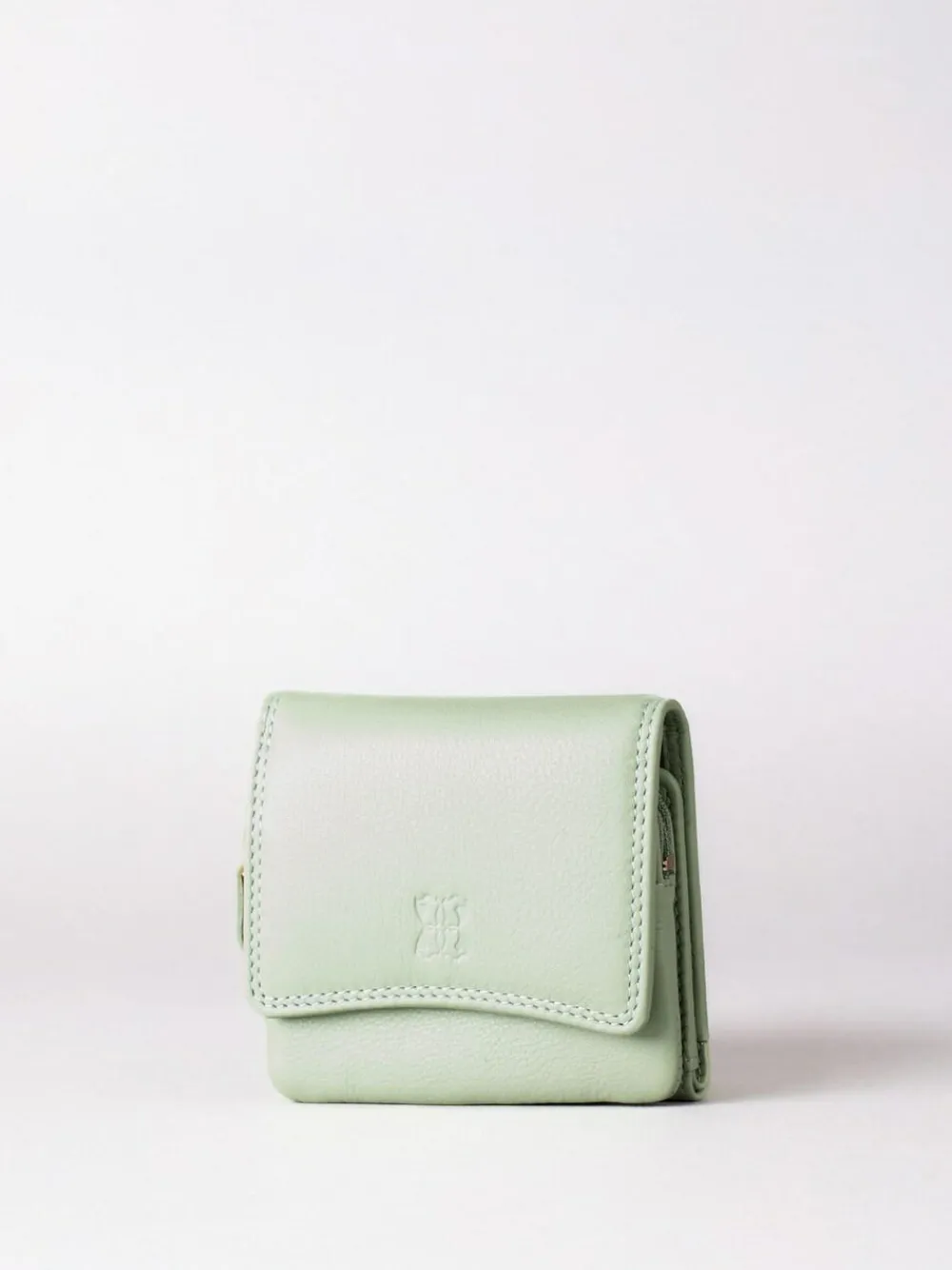 Hot Lakeland Leather Green Small Leather Flapover Purse