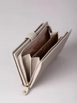 Outlet Lakeland Leather Grey Medium Tab Purse