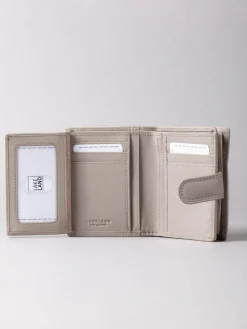 Lakeland Leather Grey Small Tab Purse^Women Purses