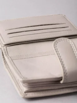 Lakeland Leather Grey Small Tab Purse^Women Purses