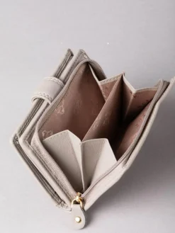 Lakeland Leather Grey Small Tab Purse^Women Purses