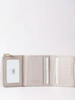 Lakeland Leather Grey Small Leather Flapover Purse^Women Purses