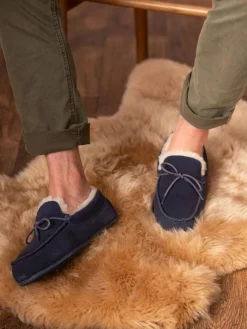 Lakeland Leather Mens Sheepskin Moccasin Slippers^ Slippers|Slippers