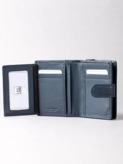 Lakeland Leather Navy Blue Small Tab Purse^Women Purses