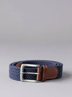Clearance Lakeland Leather Greythwaite Braided Belt Navy