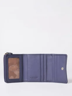 Hot Lakeland Leather Purple Small Leather Flapover Purse