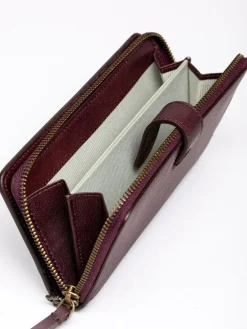 Lakeland Leather Newby Tab Purse Red