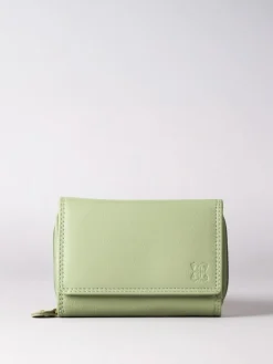 Discount Lakeland Leather Sage Green Small Purse