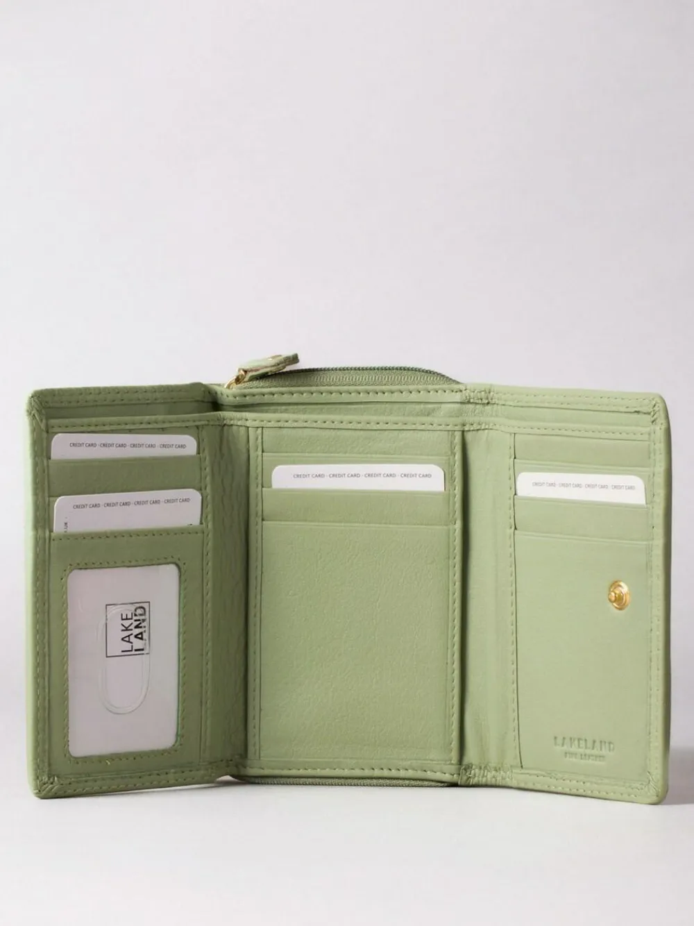 Discount Lakeland Leather Sage Green Small Purse