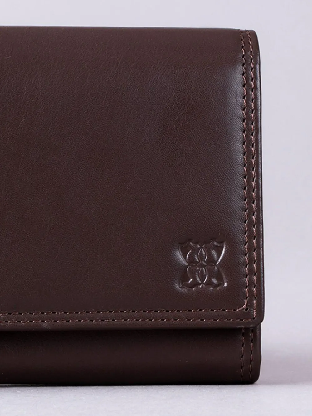 Lakeland Leather Tan Brown Large Flapover Purse^Women Purses