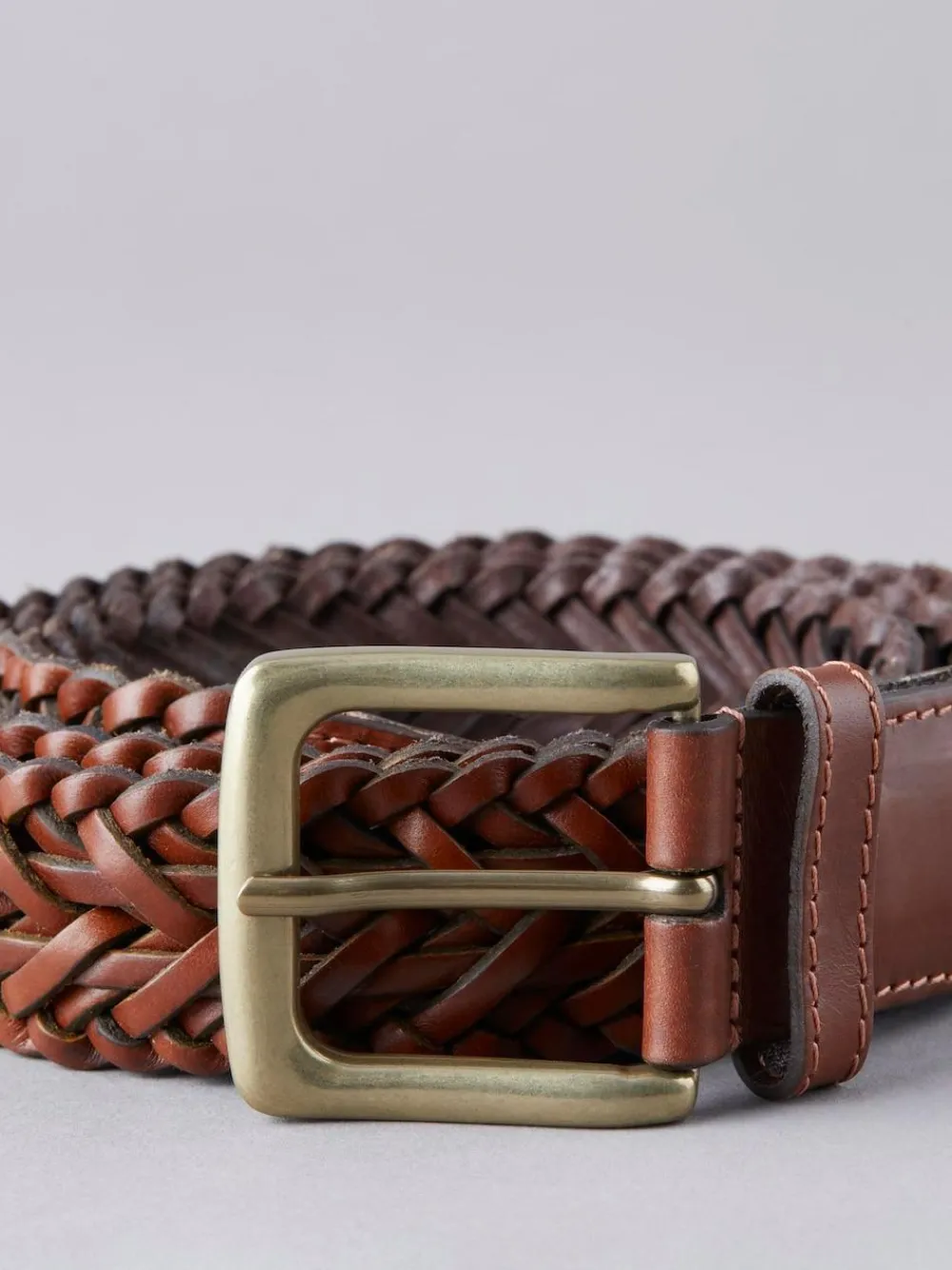 Lakeland Leather Howbeck Leather Braided Belt^ Belts & Braces