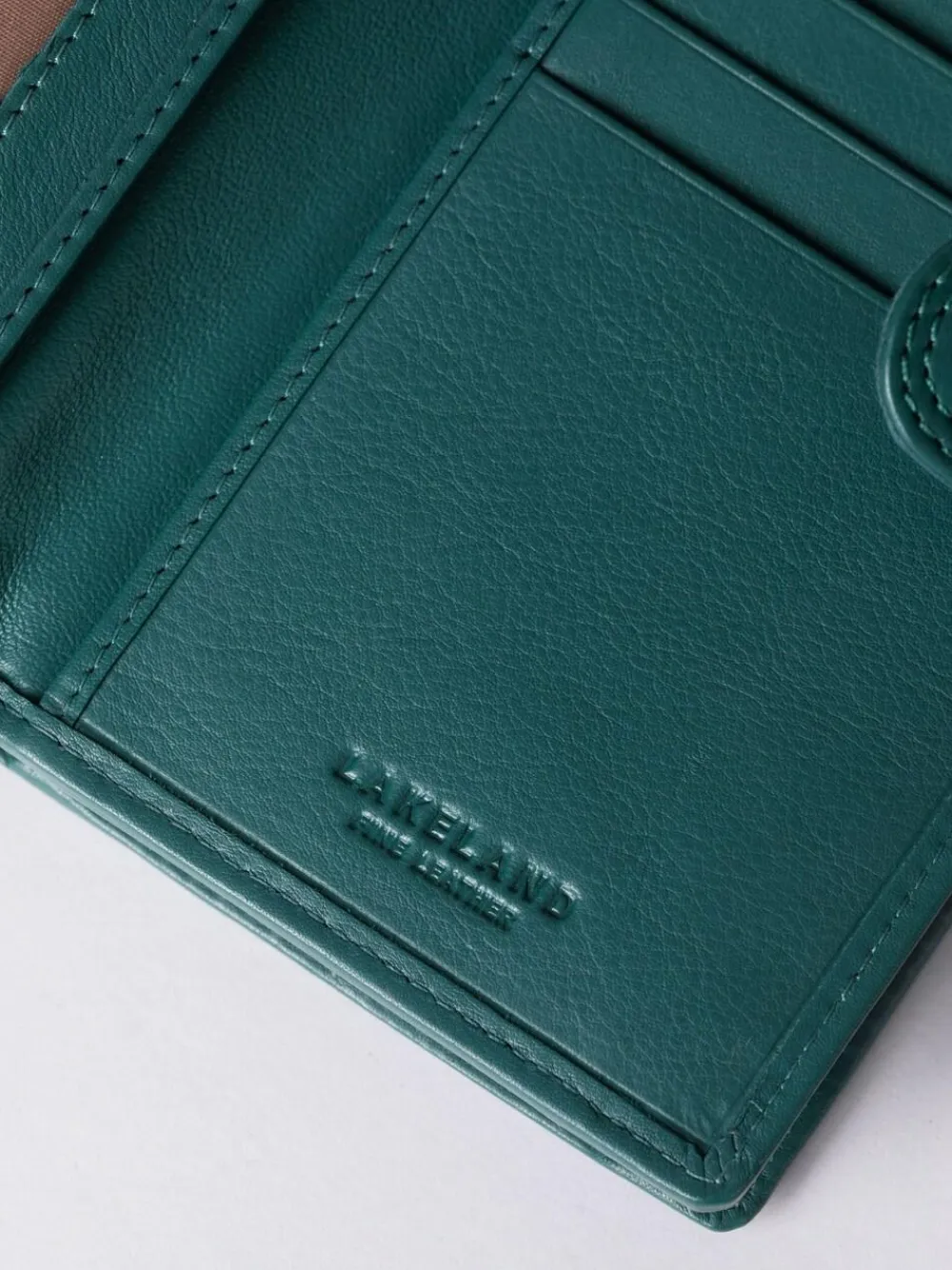 Lakeland Leather Teal Green Medium Tab Purse^Women Purses