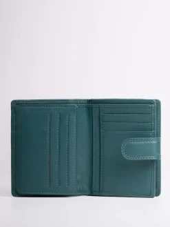 Lakeland Leather Teal Green Small Tab Purse^Women Purses