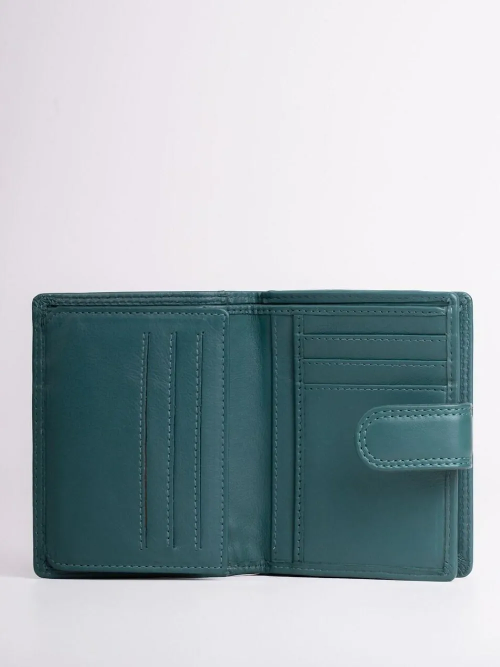 Lakeland Leather Teal Green Small Tab Purse^Women Purses