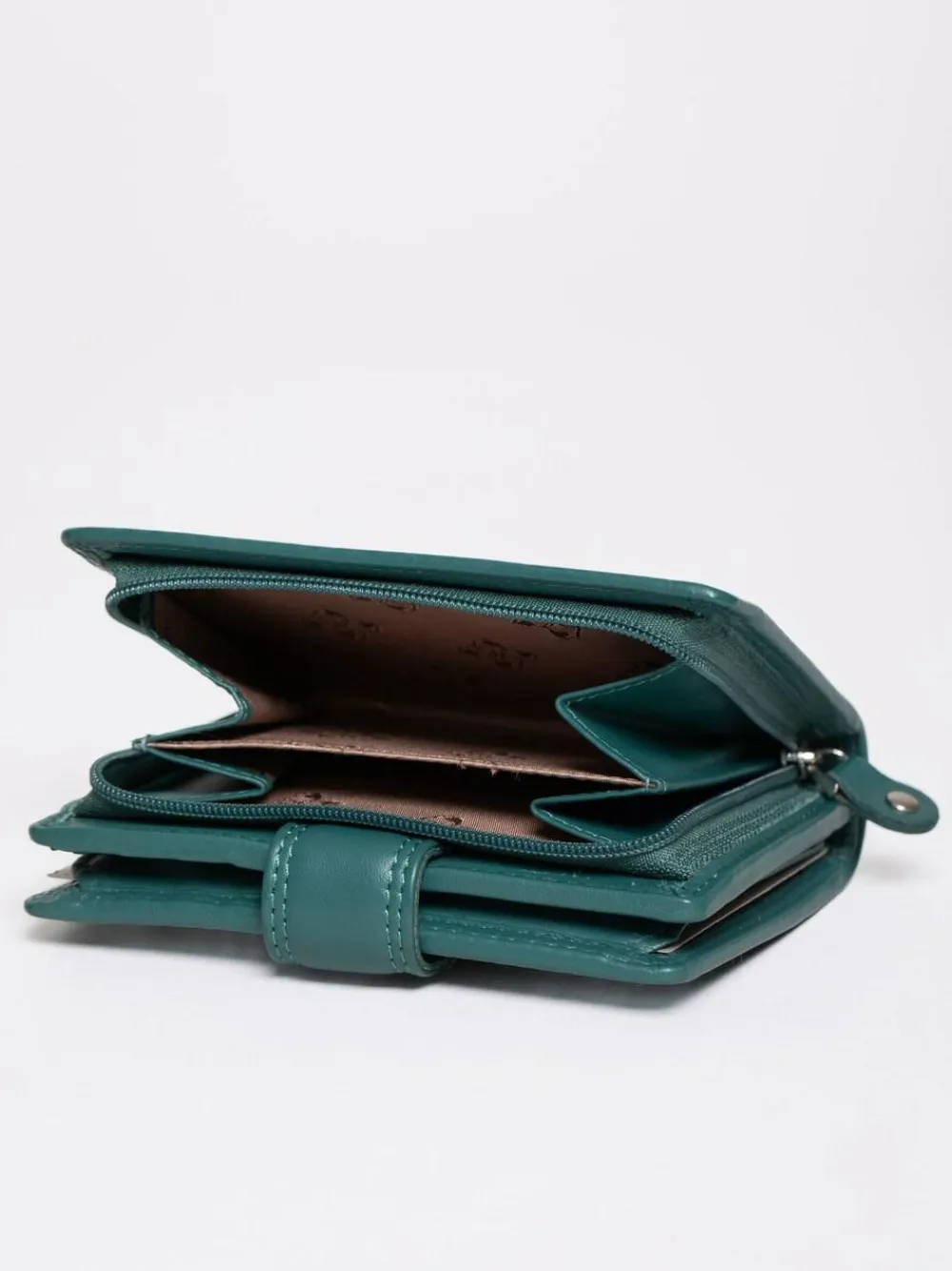 Lakeland Leather Teal Green Small Tab Purse^Women Purses