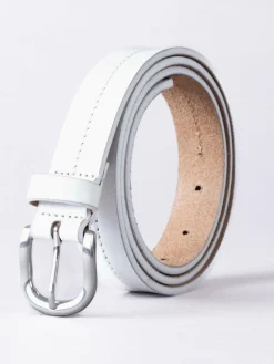 New Lakeland Leather White Kendal Belt