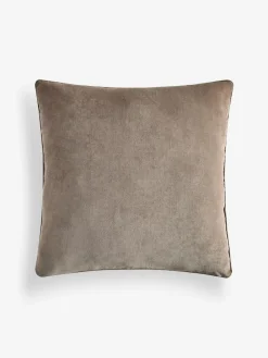 Next Latte 59 x 59cm Soft Velour Cushion^ Cushions & Throws