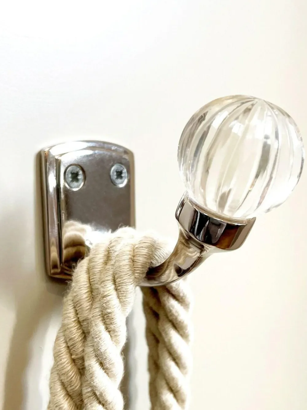 Laura Ashley Vivien Glass Hook Pair^ Storage & Organisation