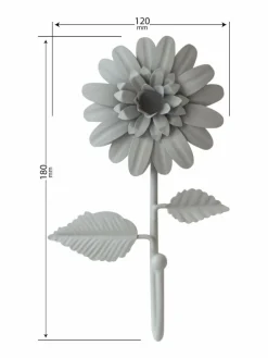 Sale Laura Ashley Dove Grey Dahlia Hooks Set of 2