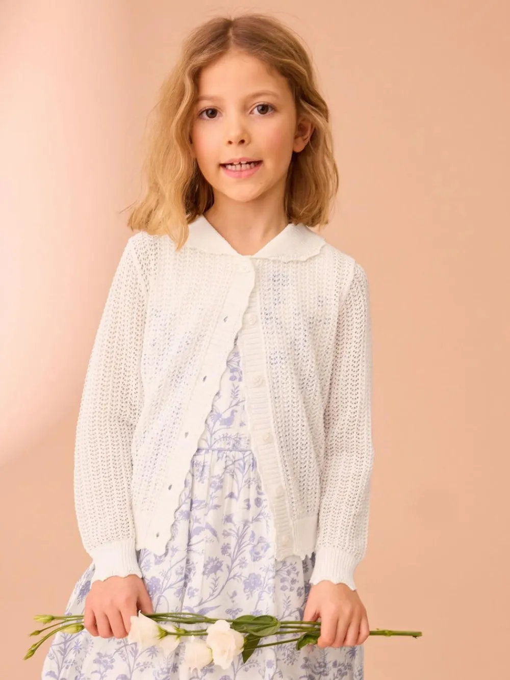 Laura Ashley Ecru White Knit Cardigan^ Knitwear|Knitwear
