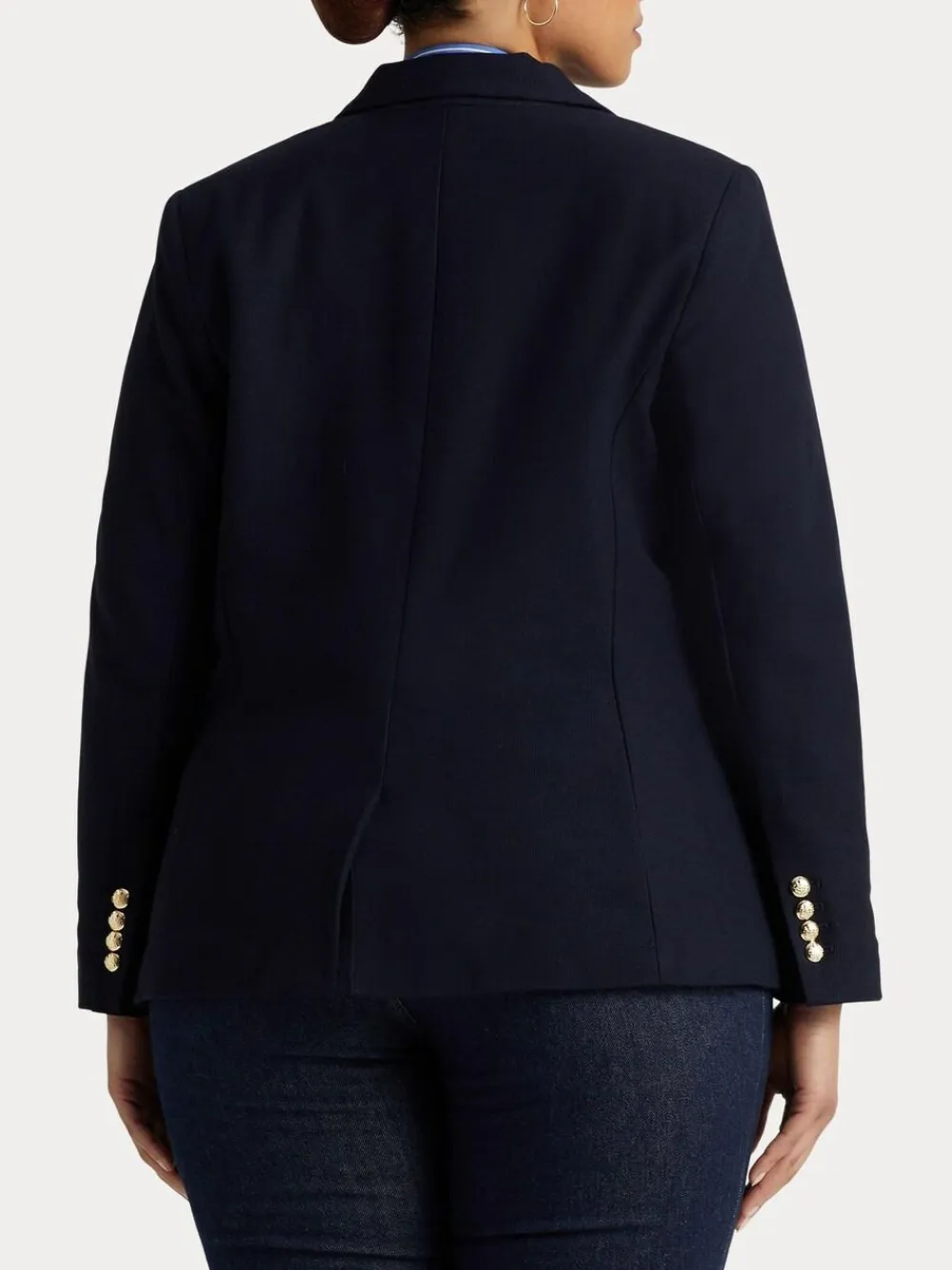 Hot Lauren Ralph Lauren Curve Anfisa Bullion Jacquard Blazer Lauren Navy