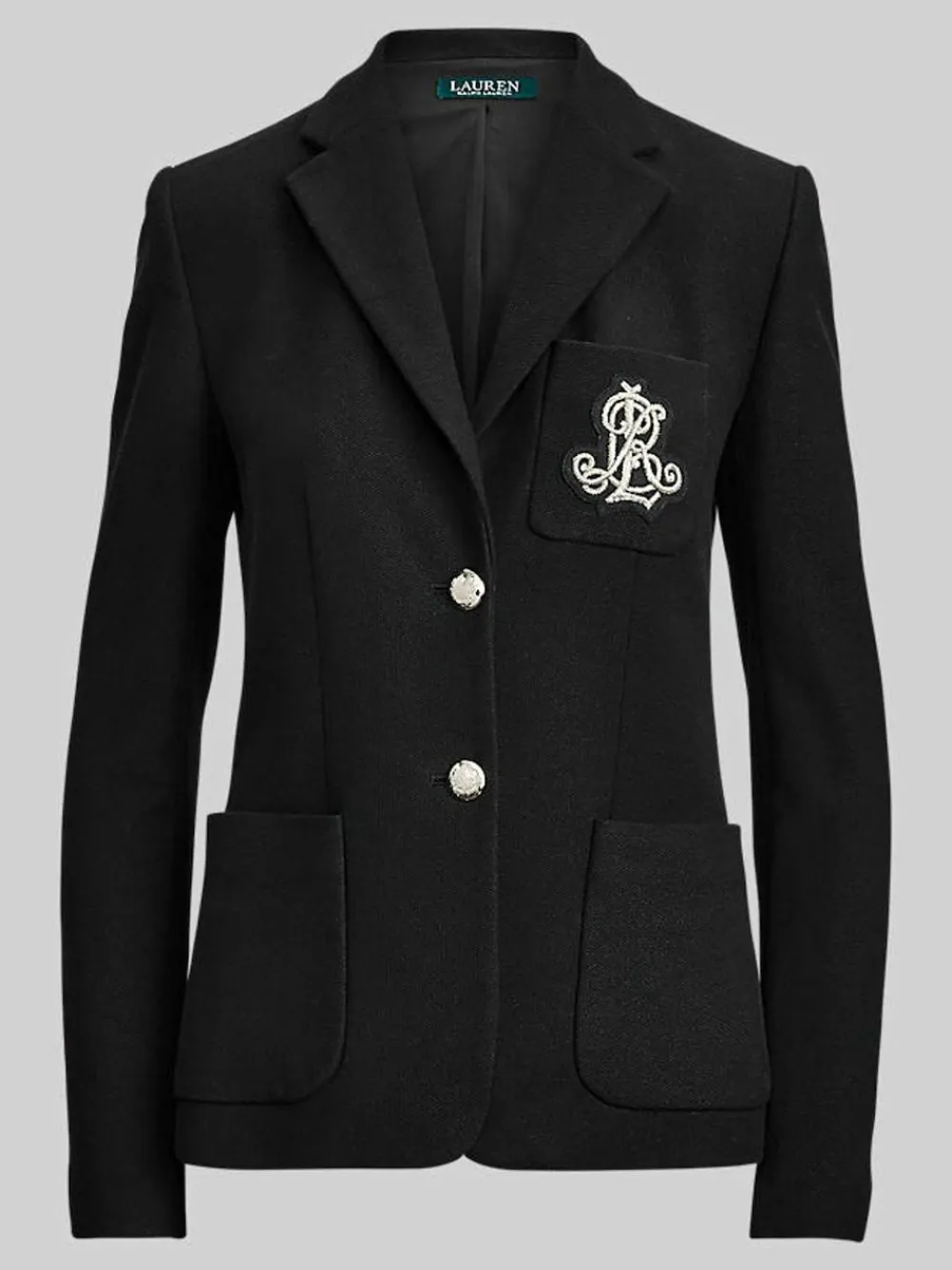 Lauren Ralph Lauren Polo Black Anfisa Bullion Jacquard Blazer