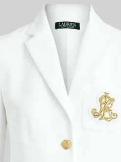 Lauren Ralph Lauren White Anfisa Bullion Jacquard Blazer^Women Blazers|Suits & Tailoring