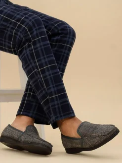 Online Lazy Dogz Blue Eisenhower II Full Slippers Grey