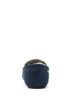 Lazy Dogz Blue Henry Mocassin Slippers