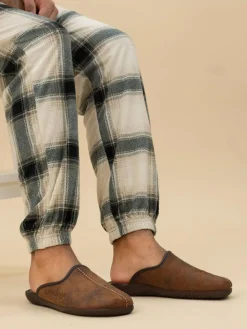 Lazy Dogz Blue Tees II Slip On Mule Slippers^ Slippers|Slippers