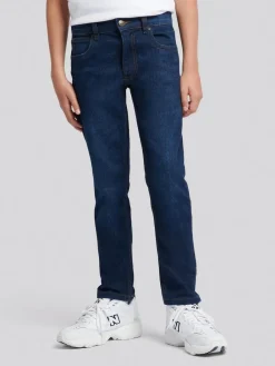 Discount Lee Boys Luke Slim Stretch Fit Jeans Blue
