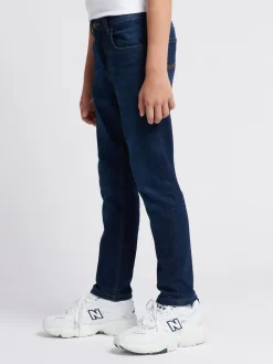 Discount Lee Boys Luke Slim Stretch Fit Jeans Blue