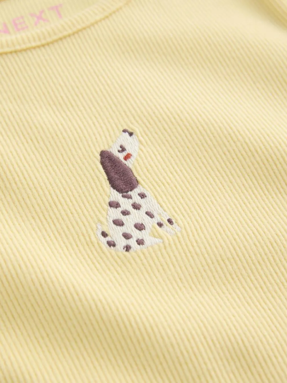 Next Long sleeve Embroidered Ribbed Top (3mths-7yrs)^ Tops|Nightwear