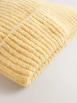 Next Lemon Yellow Fluffy Beanie (1-16yrs)^ Hats|Hats, Gloves & Scarves